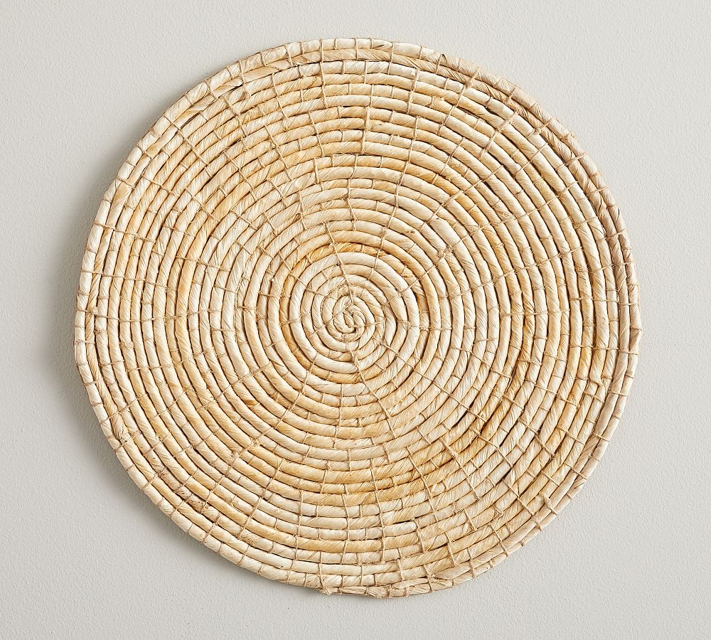 Wynne Coil Woven Abaca Charger Plate - Light Natural - Image 0