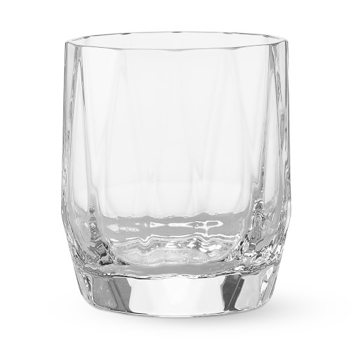 Faceted Stemware Double Old-Fashioned Glasses, Set of 4 - Image 0