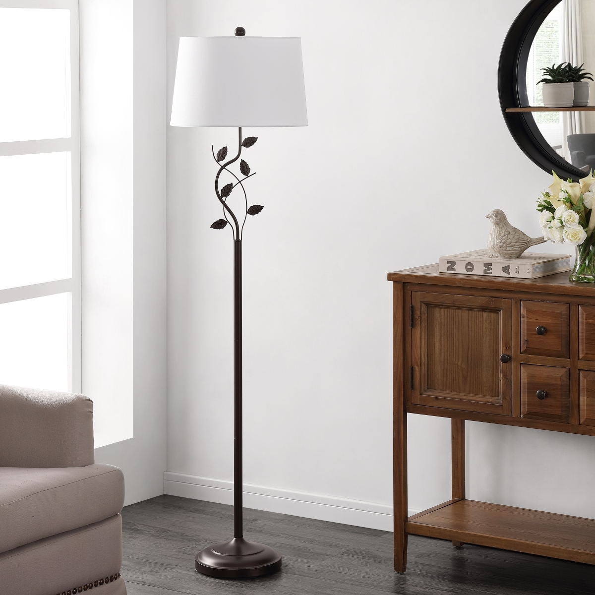 Rudy 61.5" Floor Lamp - Oil Rub Bronze - Image 1