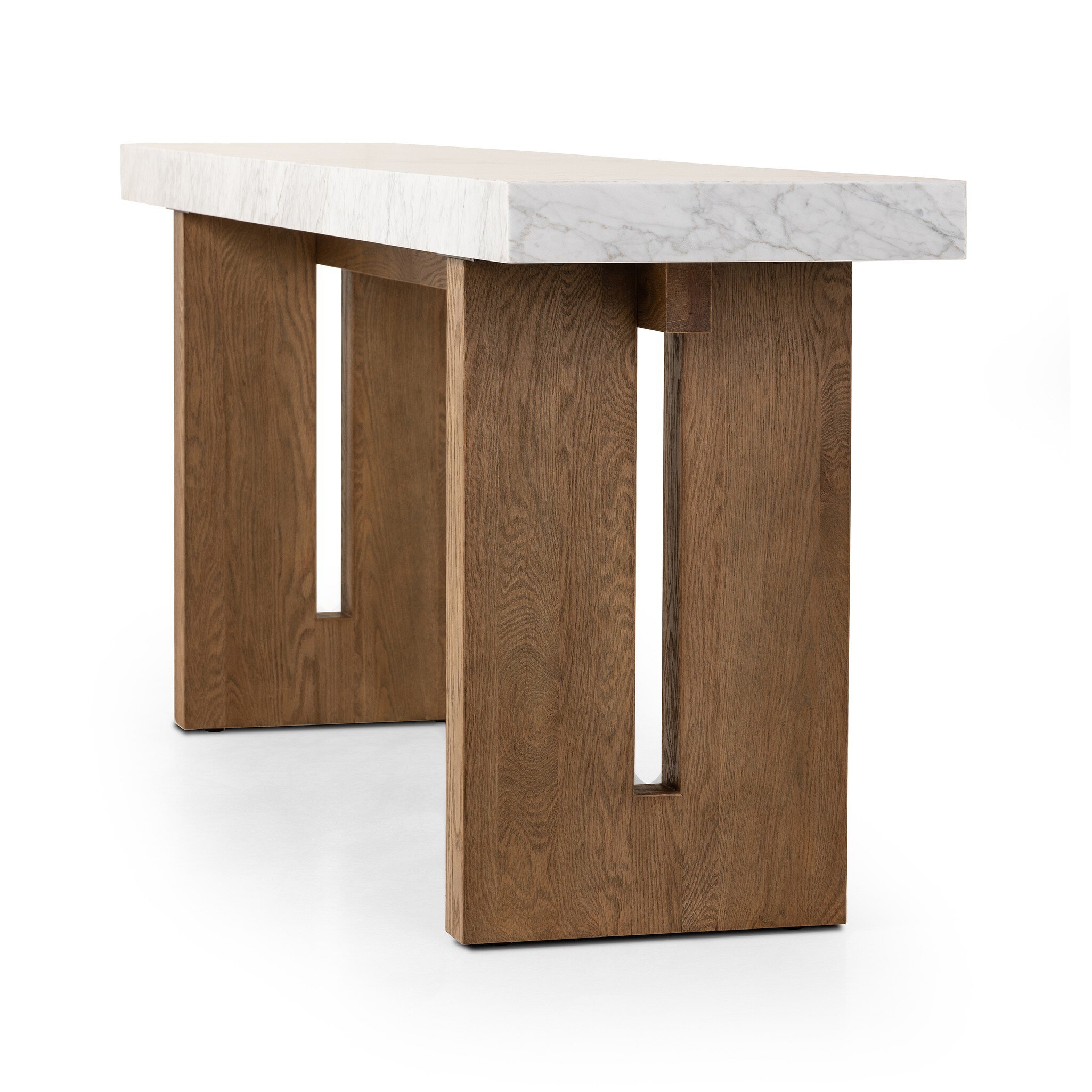 Olympia Console Table - White Carrara Marble - Image 1