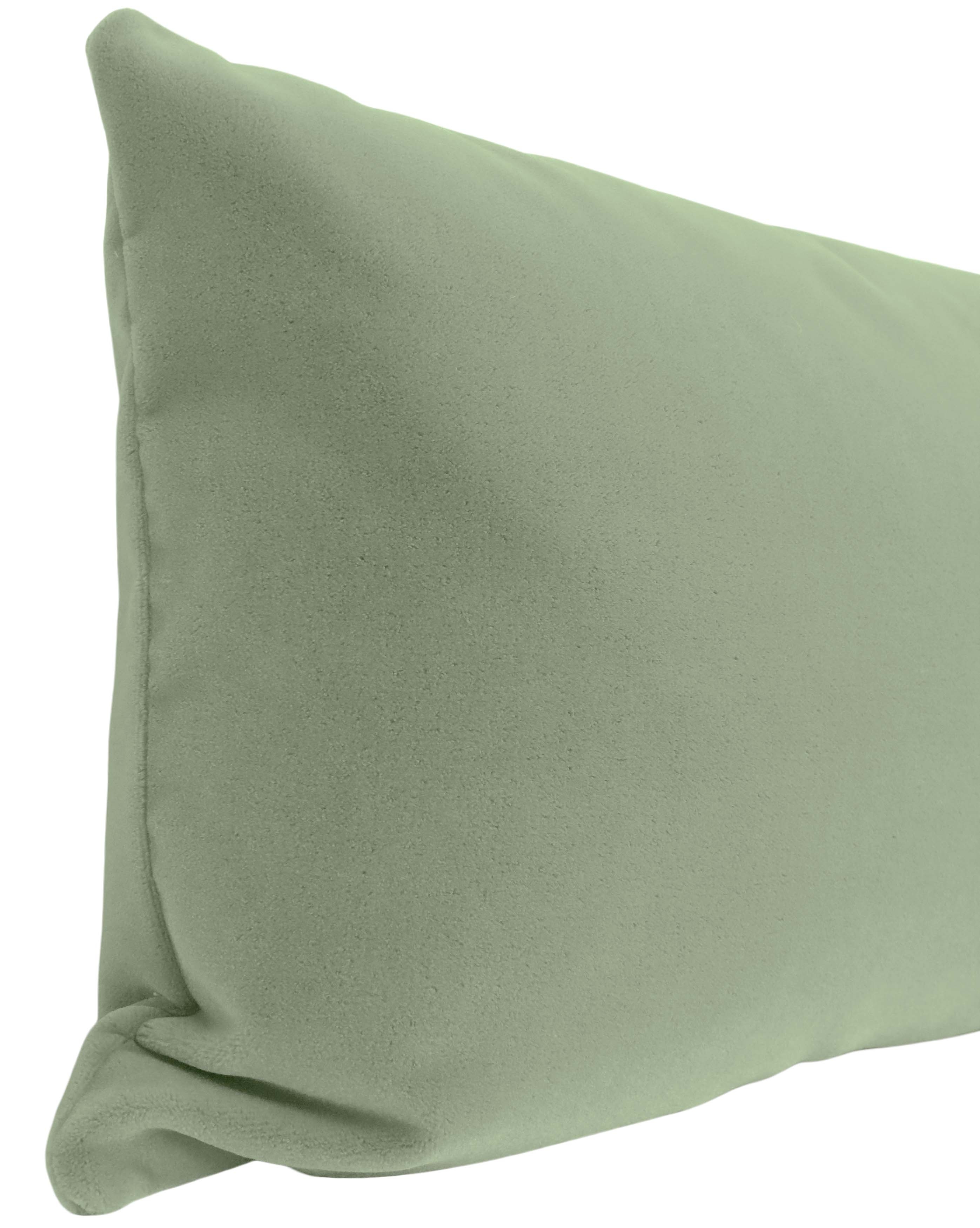 THE XL LUMBAR :: MOHAIR VELVET // EUCALYPTUS - BY THE YARD - Image 3