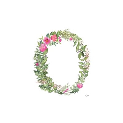 Botanical Letter O by Kelsey Mcnatt - Wrapped Canvas Gallery-Wrapped Canvas Giclée - Image 0