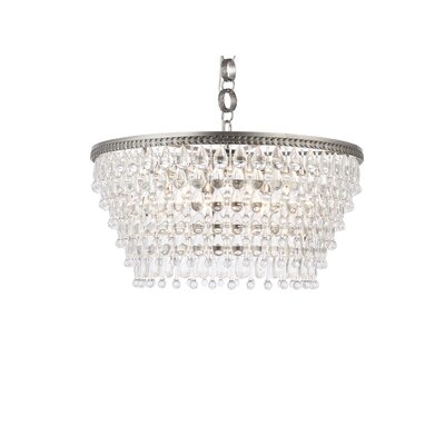 Rutha 6 - Light Unique Tiered Chandelier with Crystal Accents - Image 0