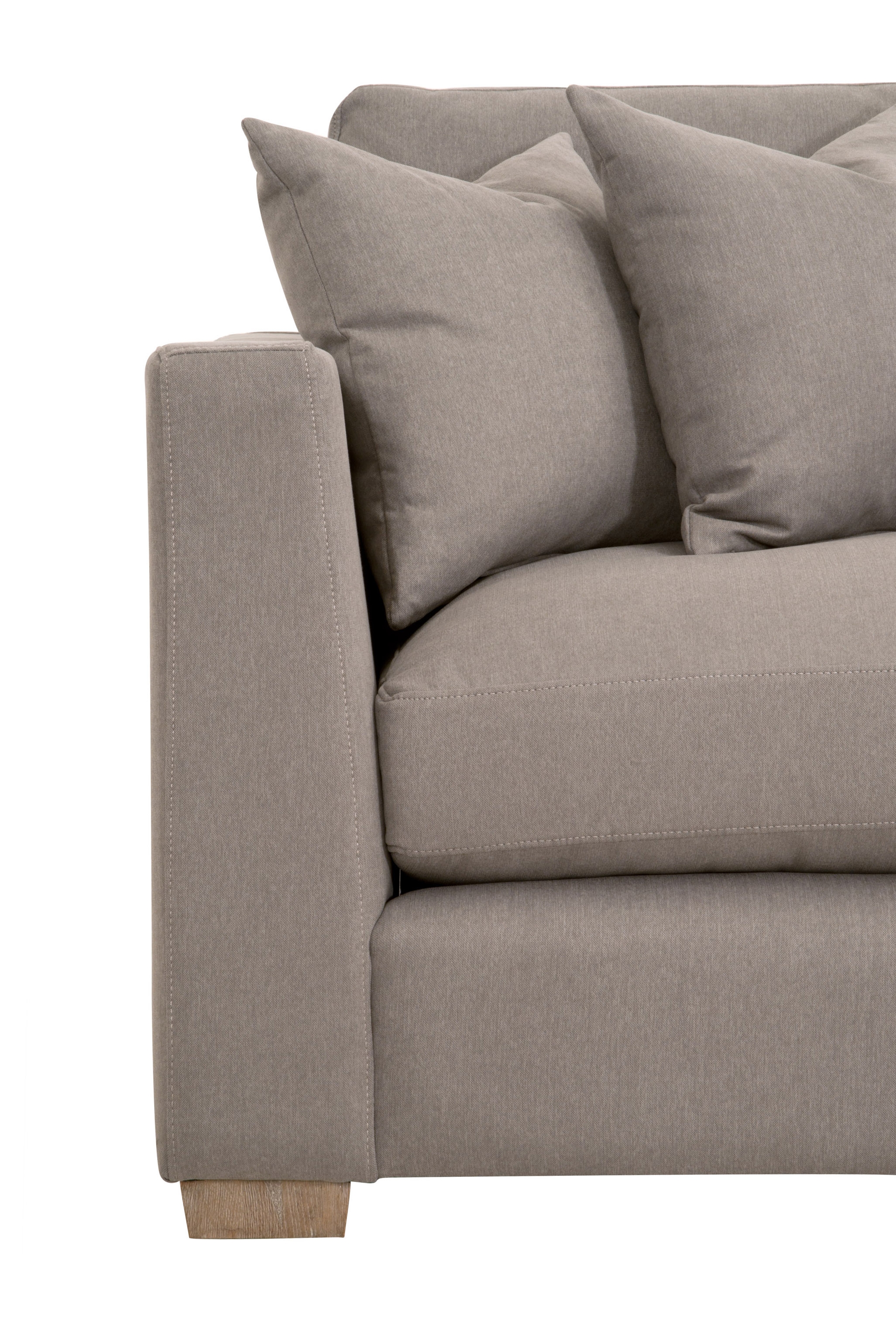 Hayden Modular Taper 2-Seat Left Arm Sofa, LiveSmart Peyton-Slate, Natural Gray Oak - Image 9