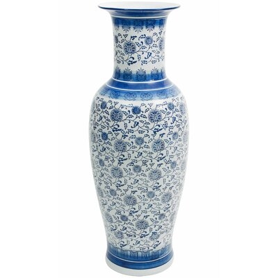 Argyll Floral Porcelain Floor Vase - Image 0