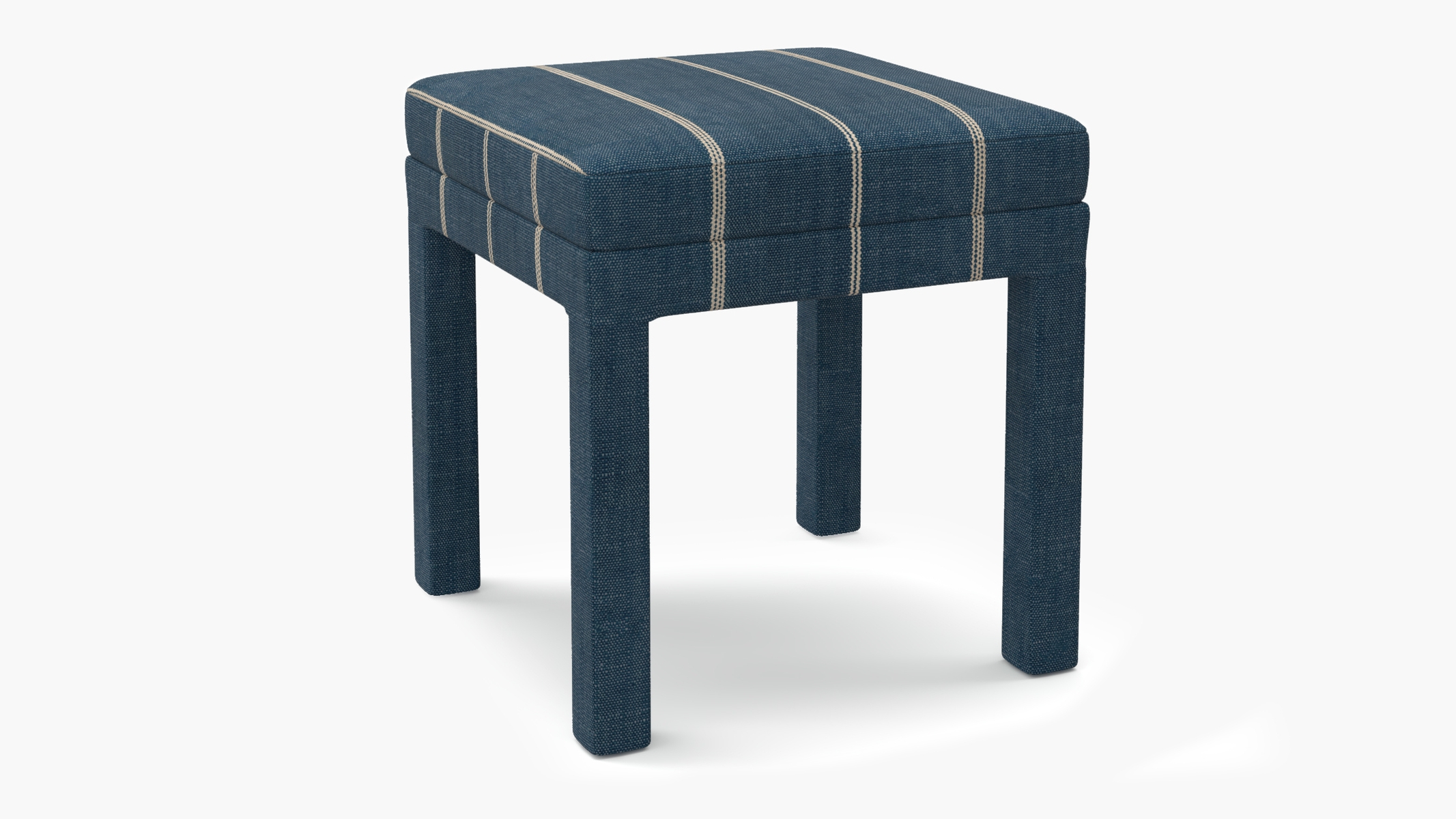 Parsons Ottoman, Indigo Felix - Image 1