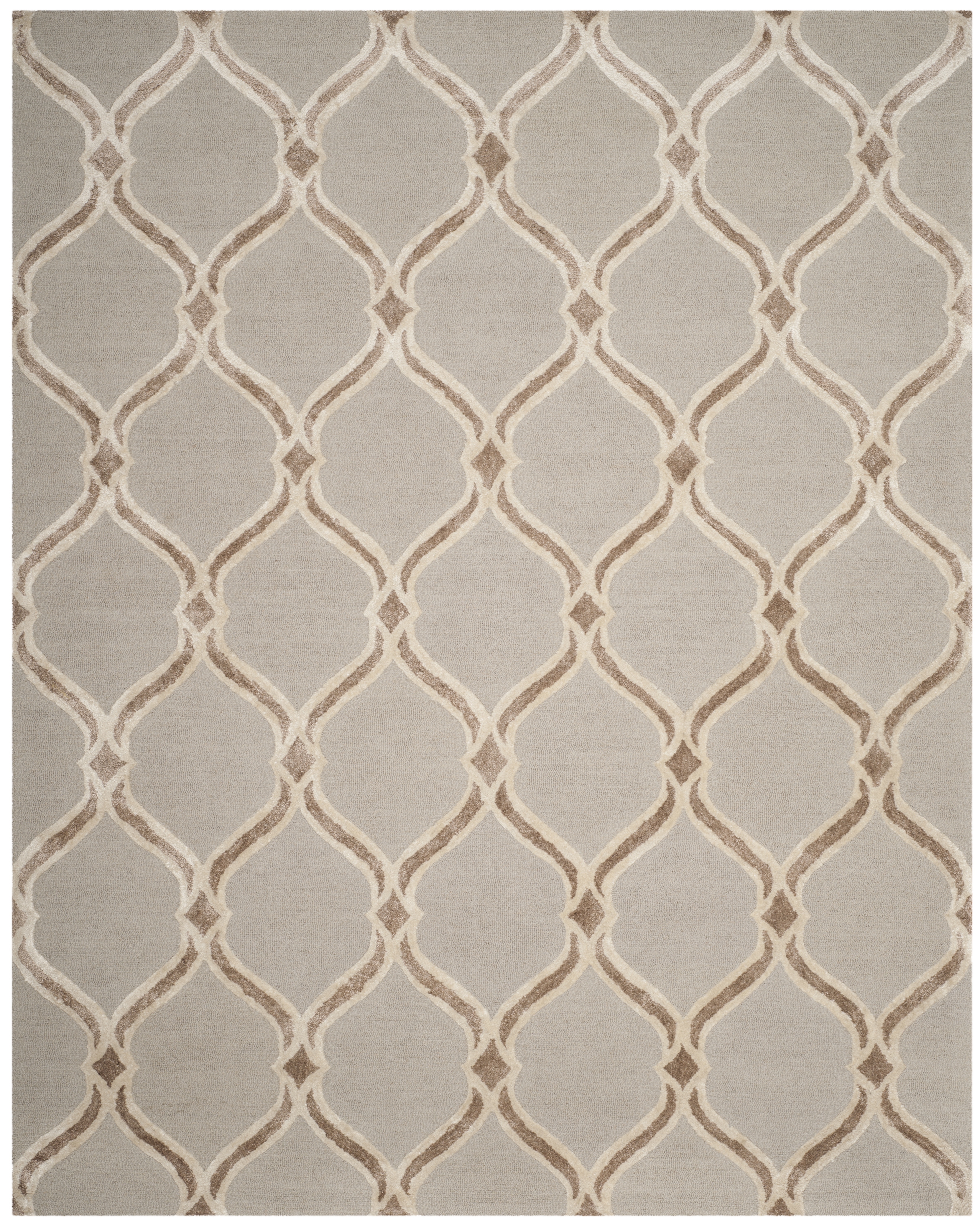 Arlo Home Hand Tufted Area Rug, MNH540B, Taupe/Ivory,  8' X 10' - Image 0