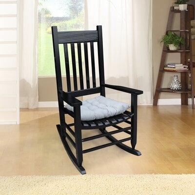 Wooden Porch Rocker Chair Black - Image 0