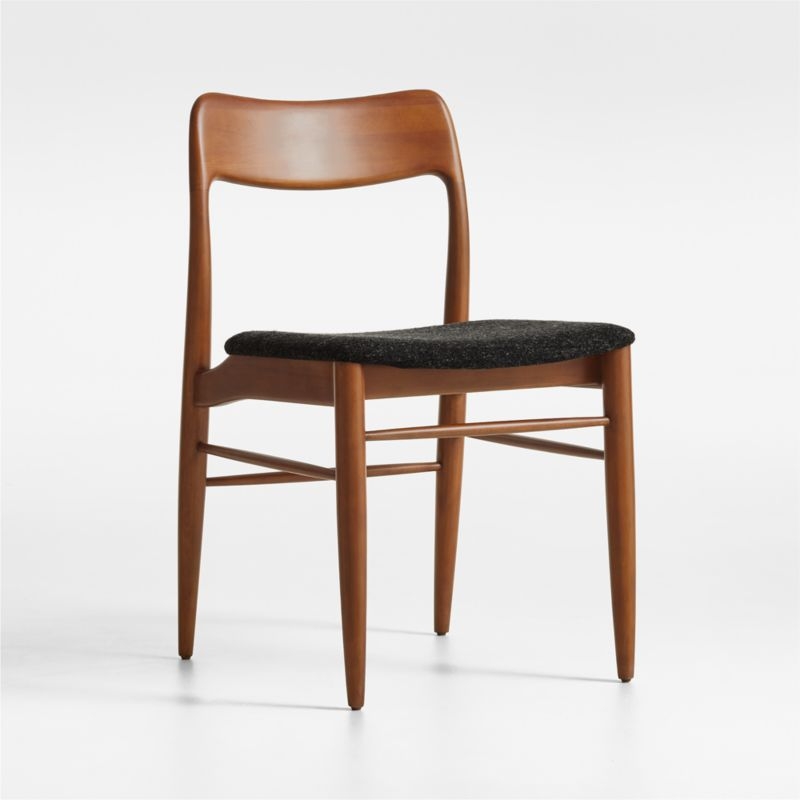 Tate Warm Brown Wood Dining Chair - Image 1