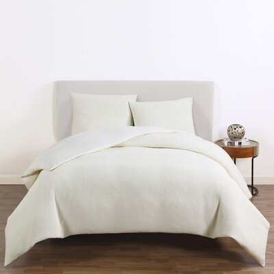 Roan 100% Cotton Waffle Weave 3 Piece Duvet Cover Set - Image 0