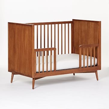 Mid-Century Toddler Bed Conversion Kit, Acorn, WE Kids - Image 1