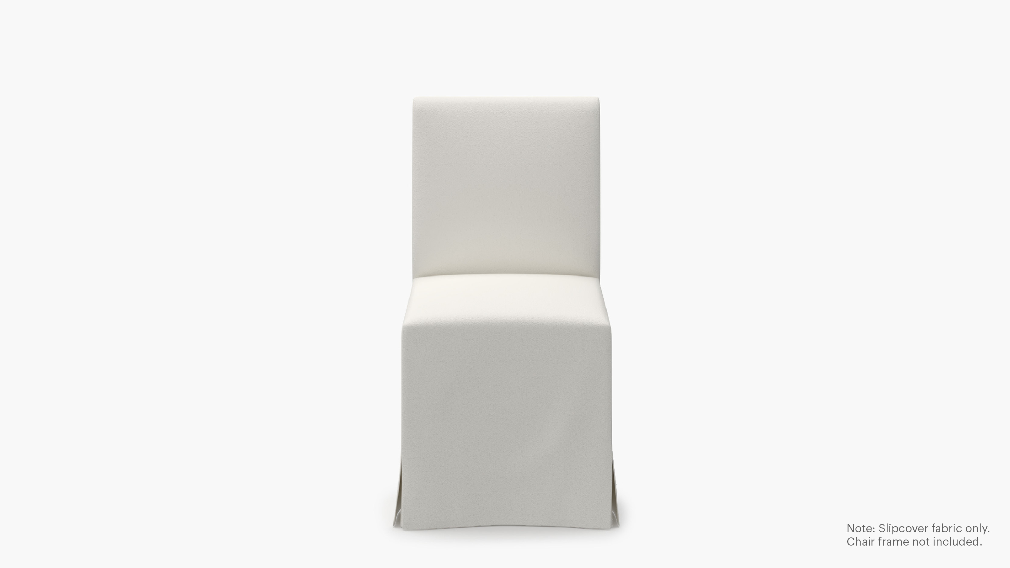 Slipcovered Signature Dining Chair - Cover Only, Snow Boucle - Image 0