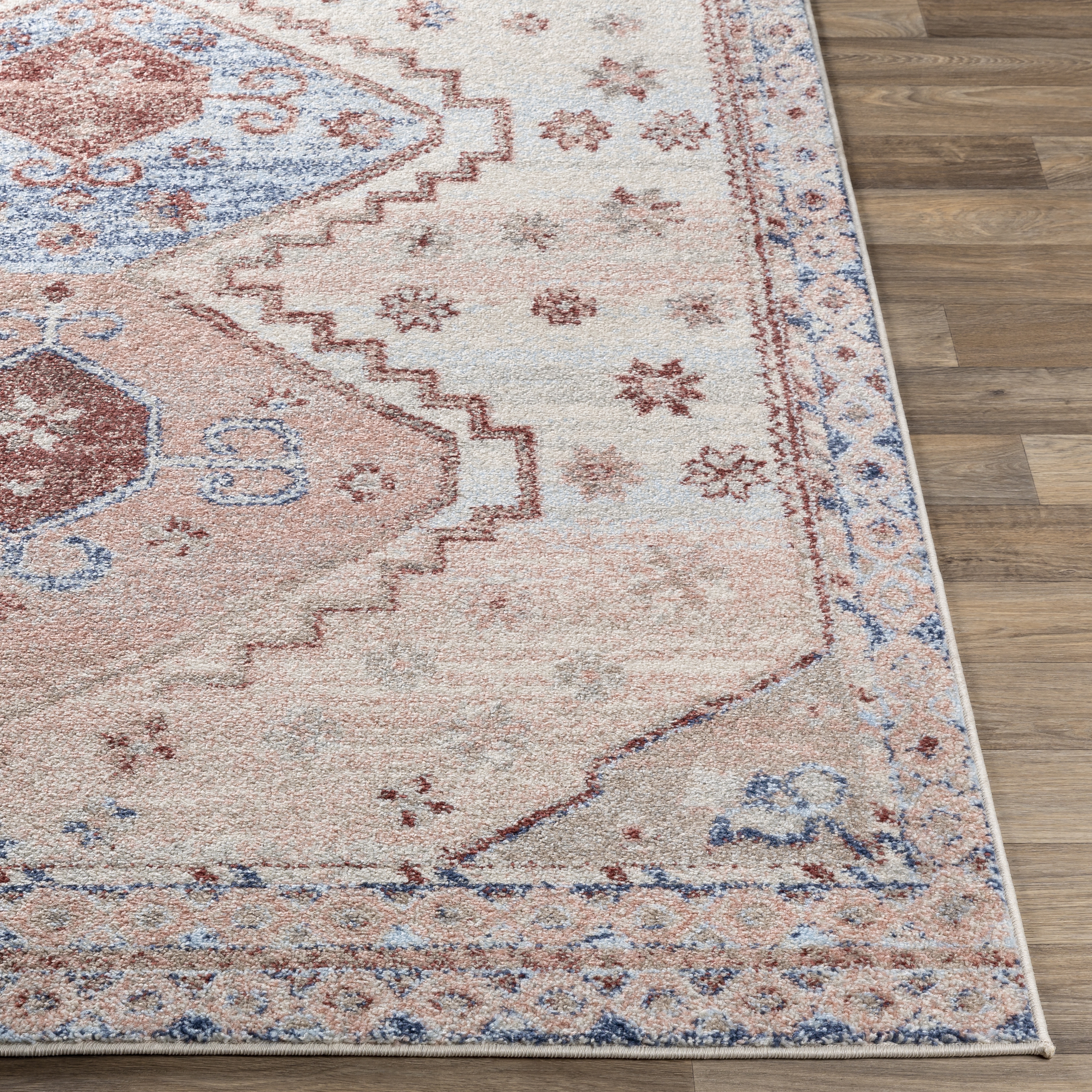 Murat Beige Indoor 5'3" x 7'3" Machine Woven Rug - Image 2
