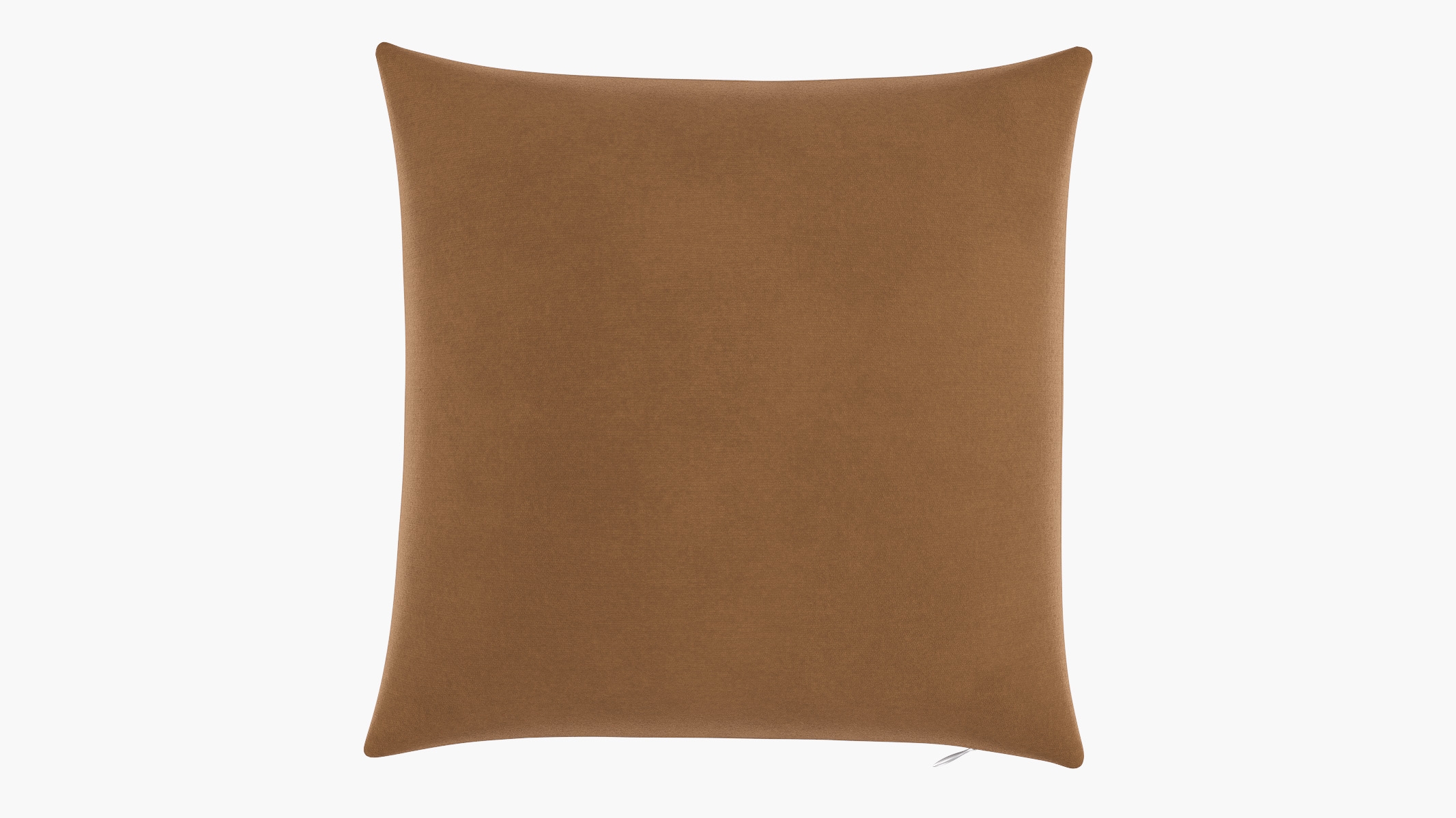 Throw Pillow 18", Nutmeg Luxe Velvet, 18" x 18" - Image 0
