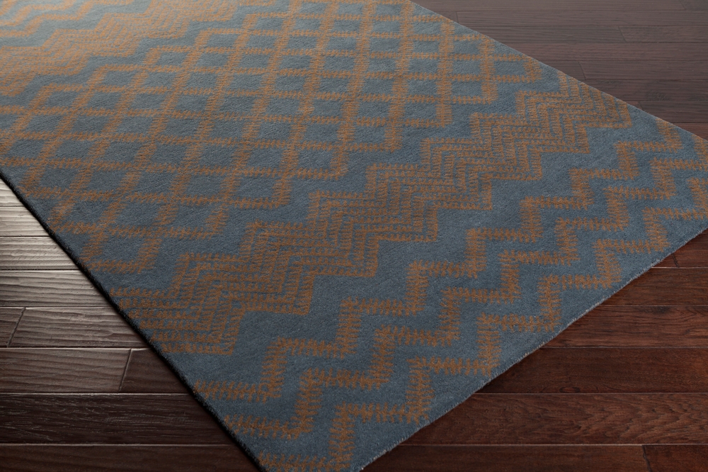 Matmi Blue Indoor 2'6" x 8' Handmade Rug - Image 1