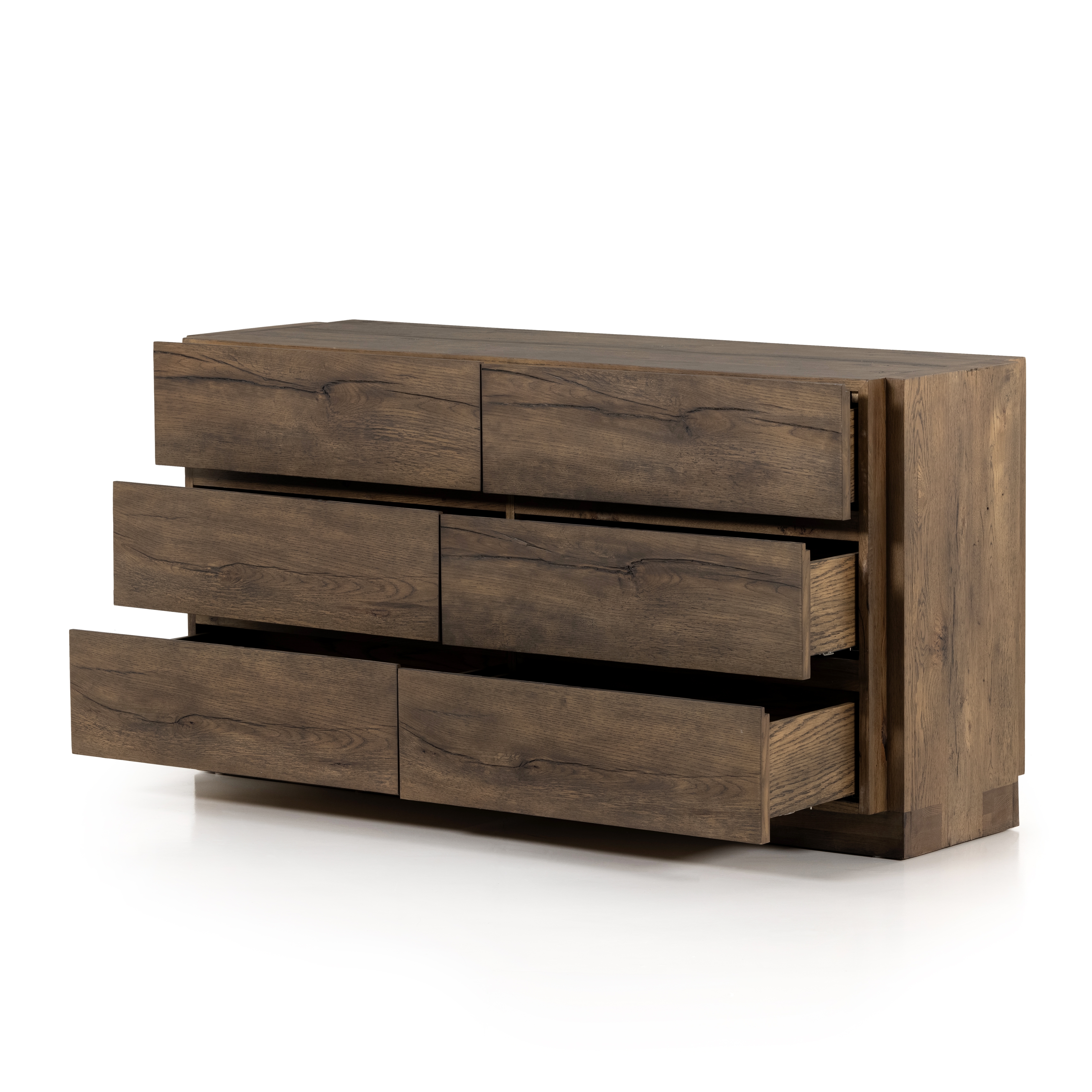 Perrin 6 Drawer Dresser-Rustic Fawn - Image 4