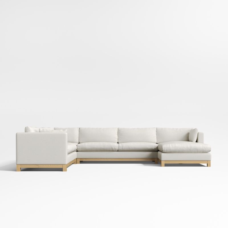 Pacific Wood 4-Piece L-Shaped Sectional Sofa - Image 1