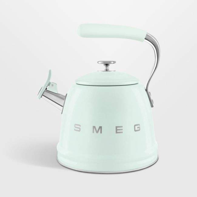 SMEG Pastel Green Retro Whistling Stovetop Kettle - Image 0