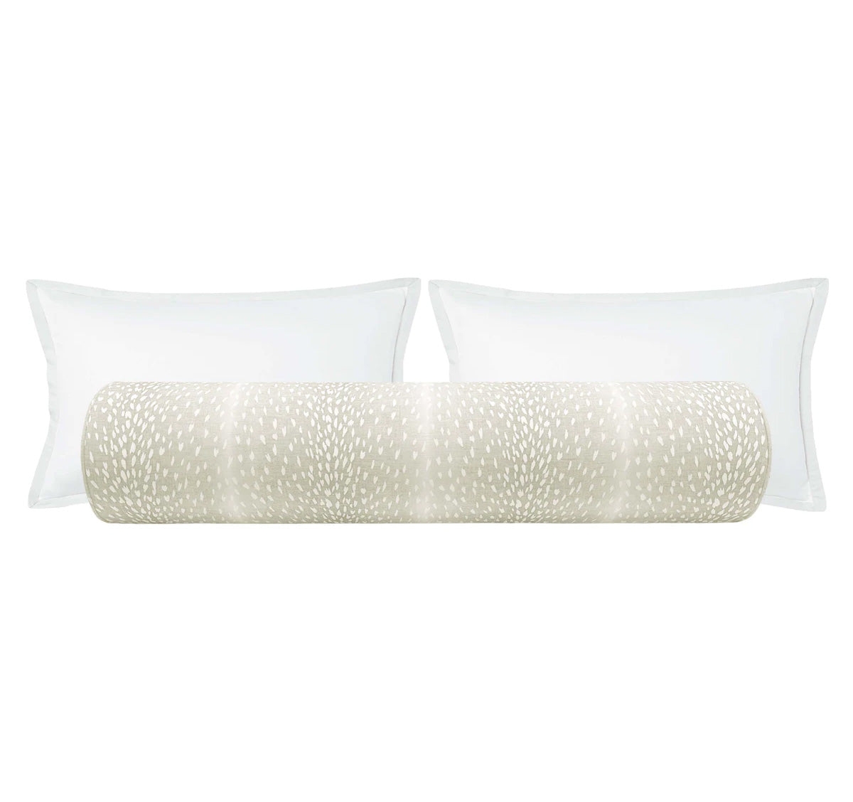 THE BOLSTER :: ANTELOPE LINEN PRINT // CASHMERE - TWIN XL // 9" X 30" - Image 0