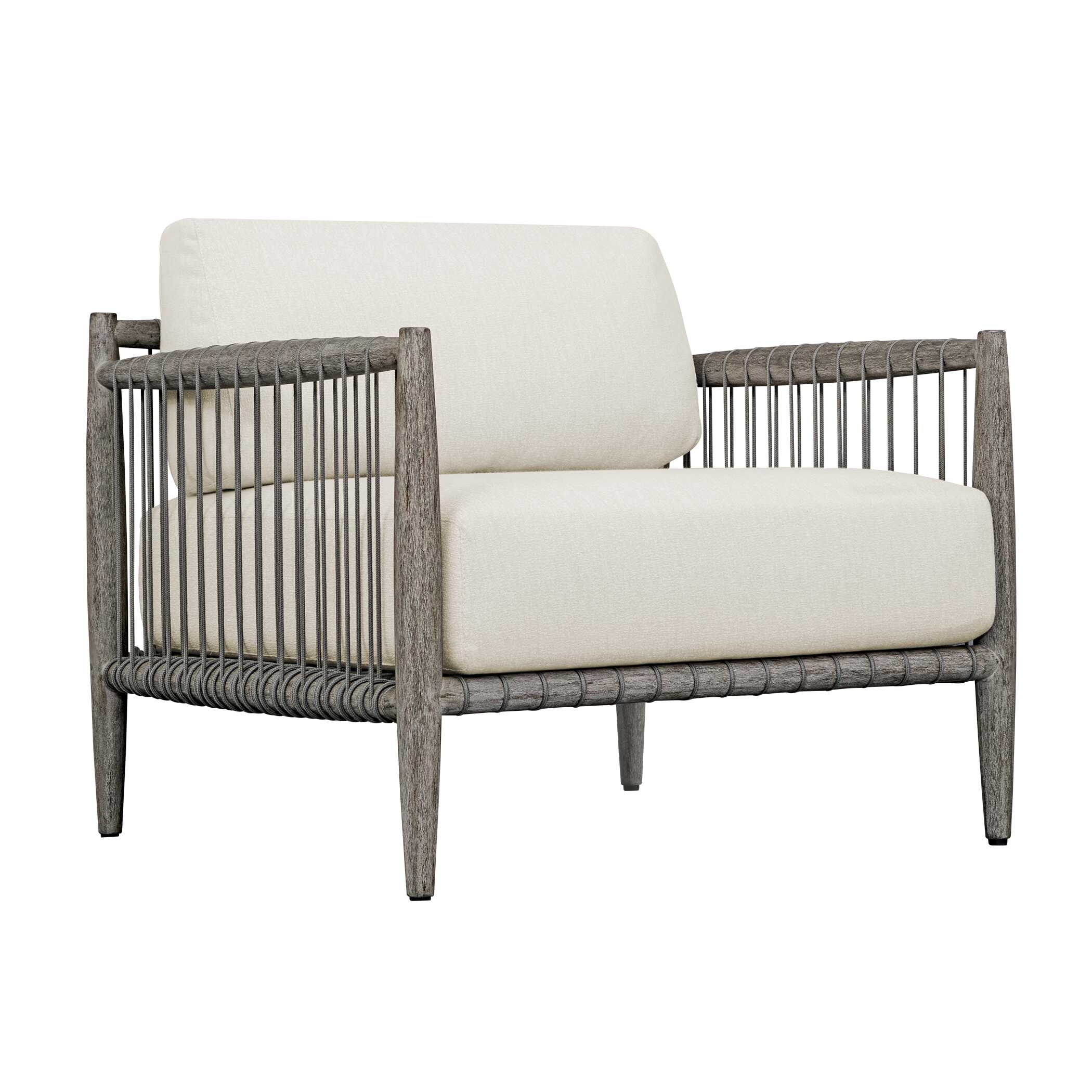 Borneo White Outdoor Lounge Chair - Image 6