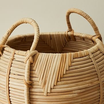 Maya Rattan Baskets, Natural, (Set of 2) - Image 1