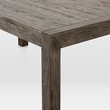 Modern Mixed Reclaimed Wood Dining Table, 71", Gray - Image 2