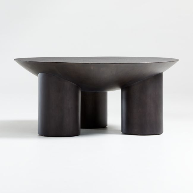 Tom Three-Legged Coffee Table, Charcoal - Image 0