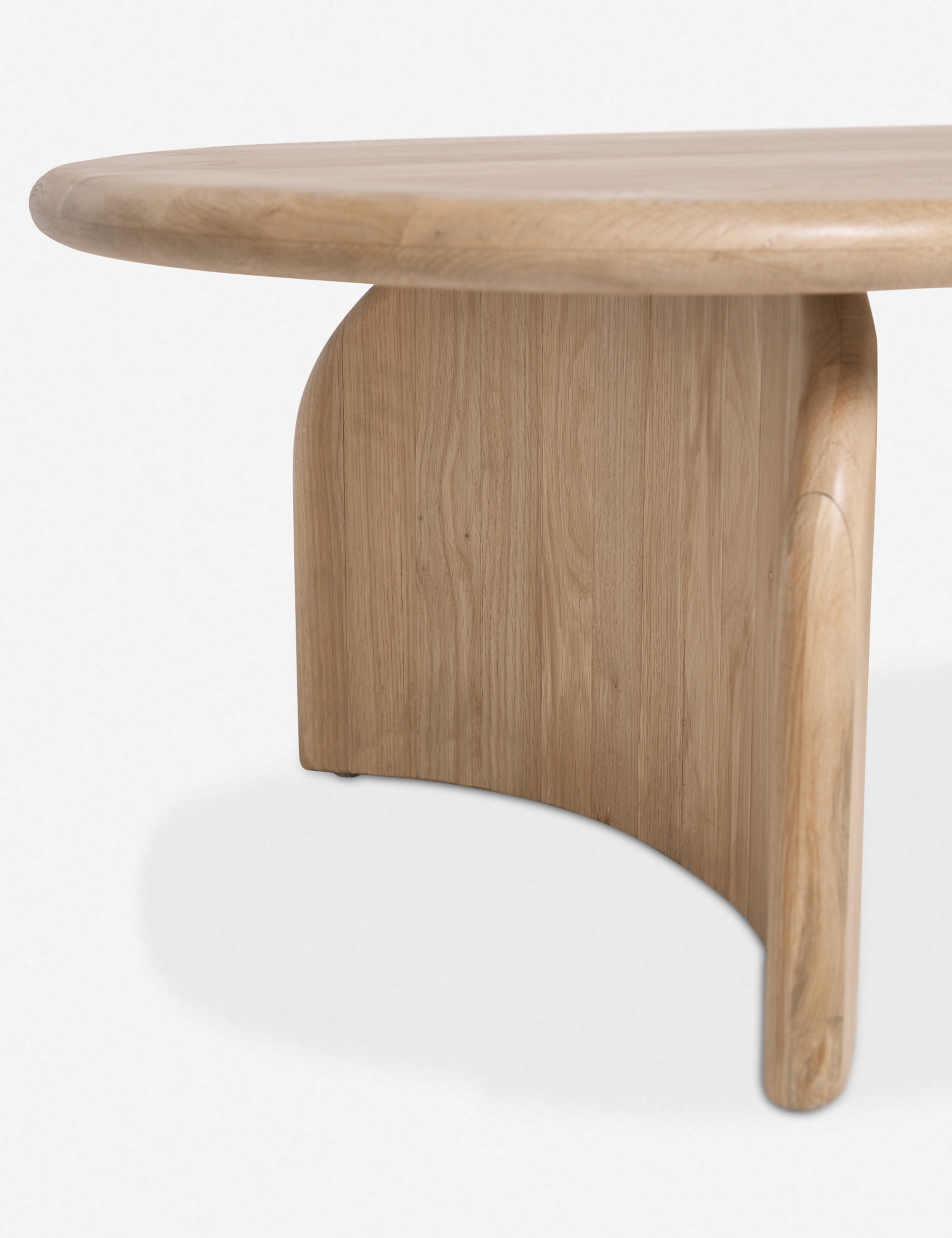 Ada Oval Coffee Table, Natural - Image 8