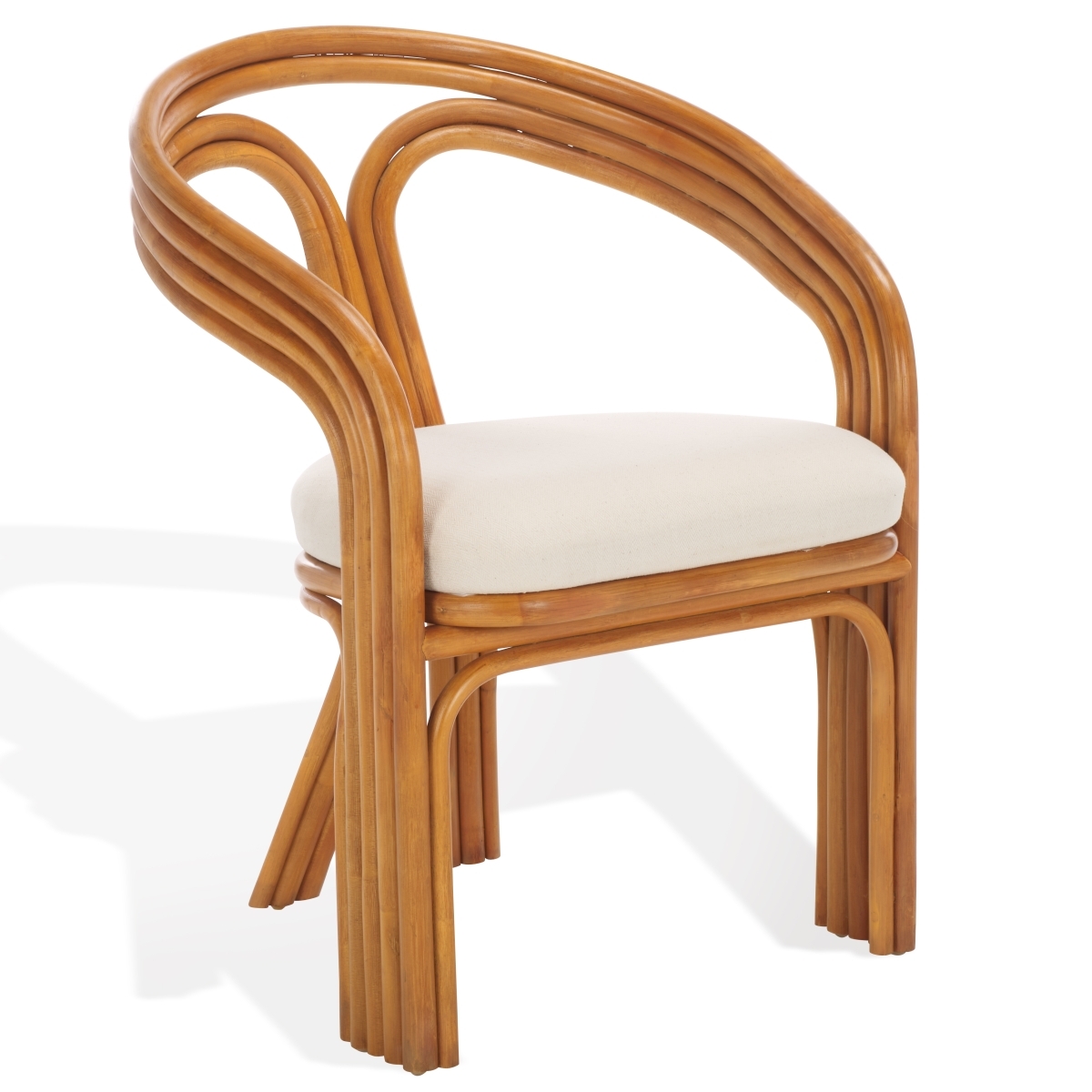 Jennabrook Rattan Accent Table - Natural/White - Image 4