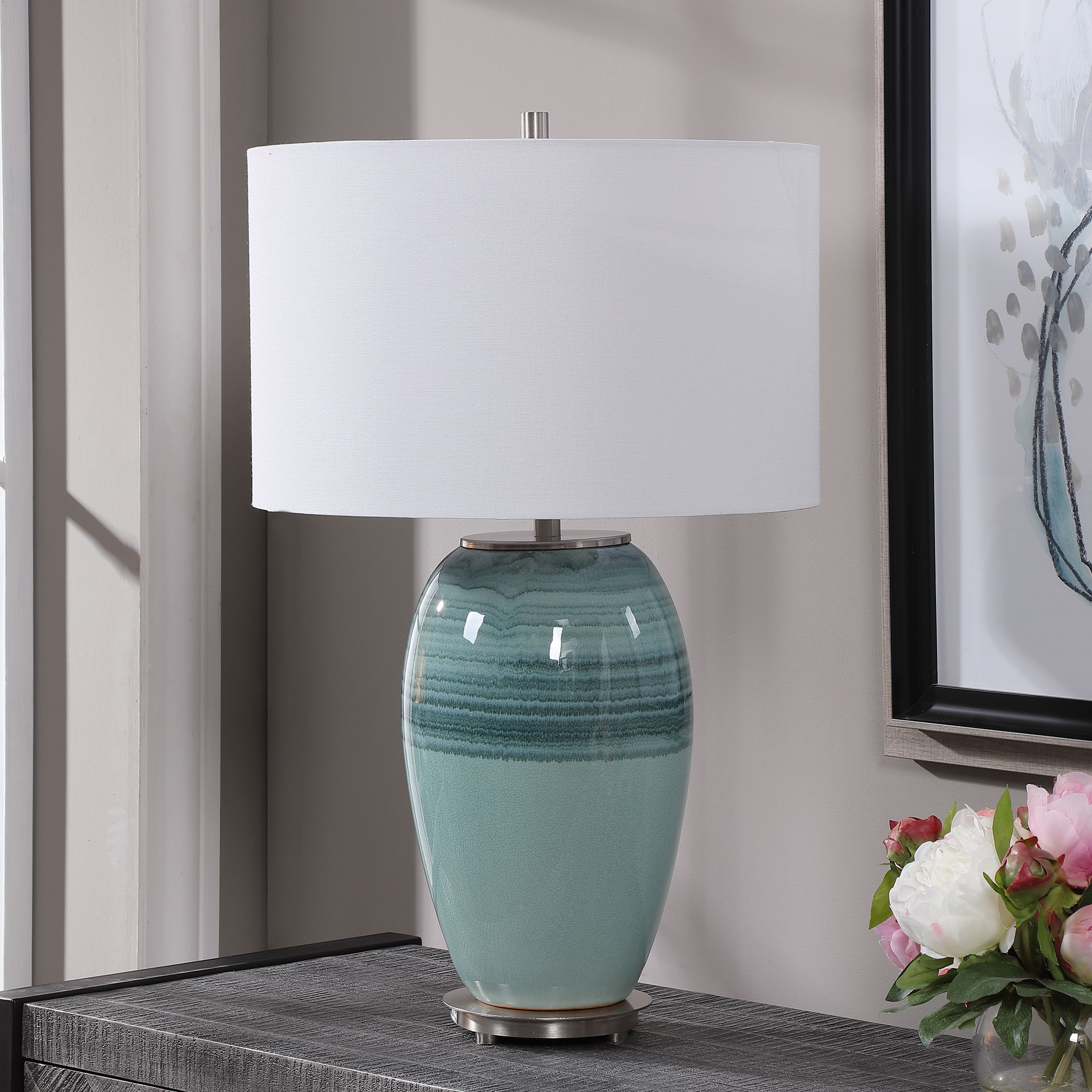 Caicos Teal Table Lamp - Image 2