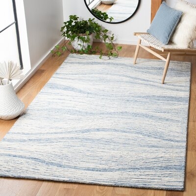 Metro 995 Area Rug In Blue / Ivory - Image 0