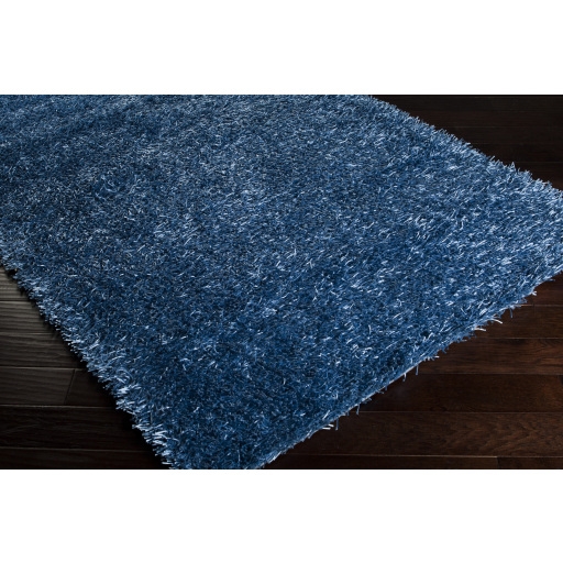 Vivid Blue Indoor 2'6" x 4'2" Handmade Rug - Image 3