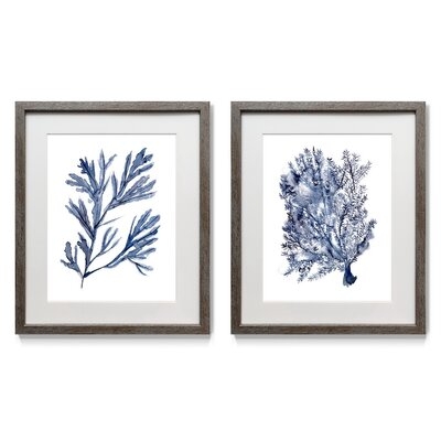 Seaweed Under Water I - 2 Piece Picture Frame Painting Print Set on Paper - Image 0