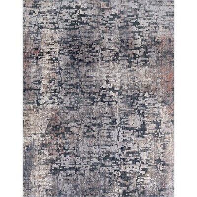 Greilickville Abstract Charcoal/Gray Area Rug - Image 0