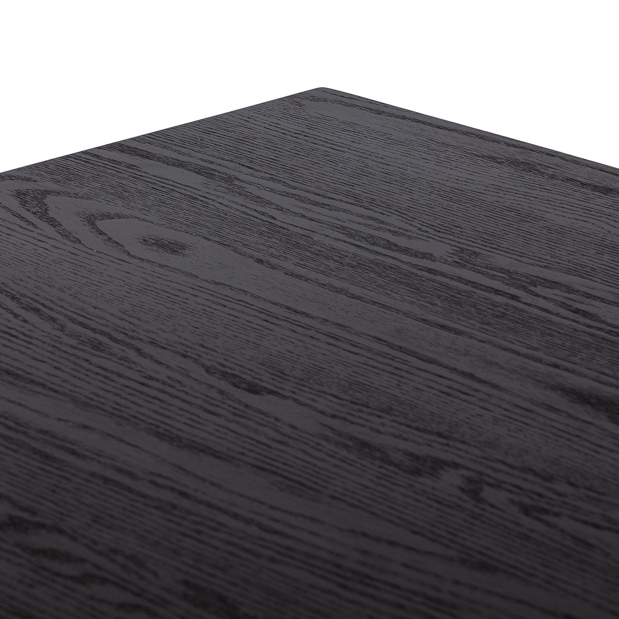 Millie Dining Table 72" - Drifted Matte Black Veneer - Image 7