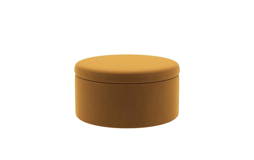Colten Round Storage Coffee Table Ottoman - Image 0
