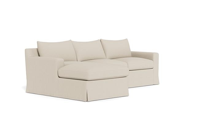 Sloan Slipcovered Left Chaise Sectional - Image 1