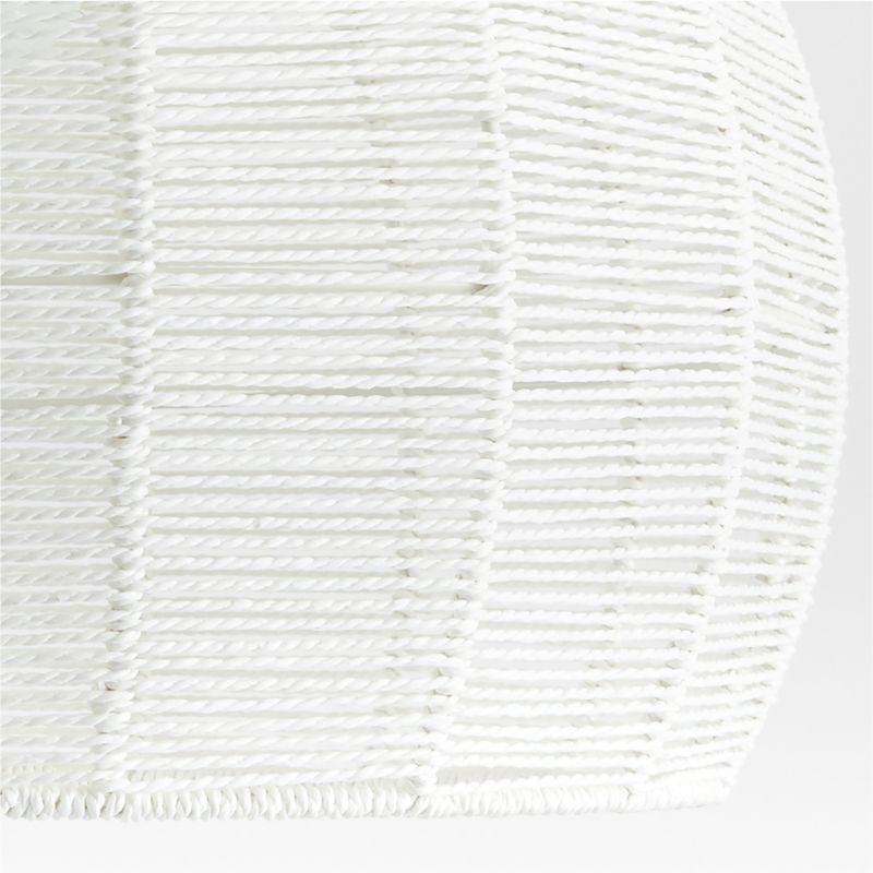 Ivory Woven Rope 19" Kids Flush Mount Ceiling Light - Image 6