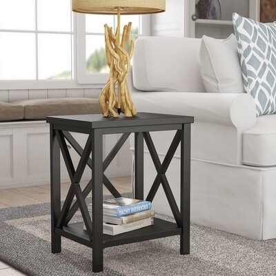 Sadie Solid Wood End Table with Storage - Image 0