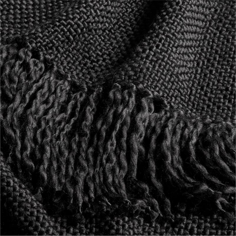 Styles 70"x55" Black Throw Blanket - Image 2