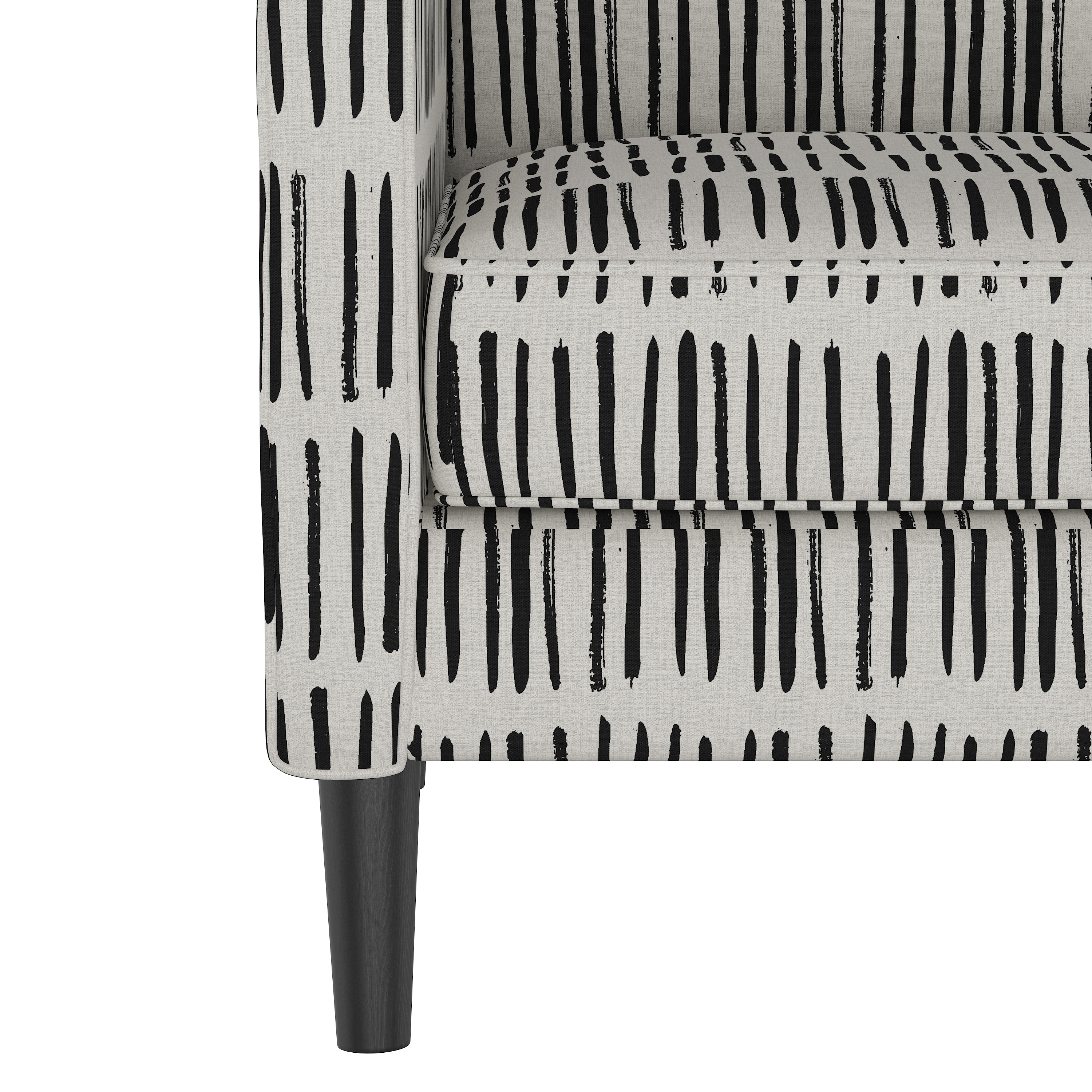 Humboldt Chair, Black & White Dash - Image 4