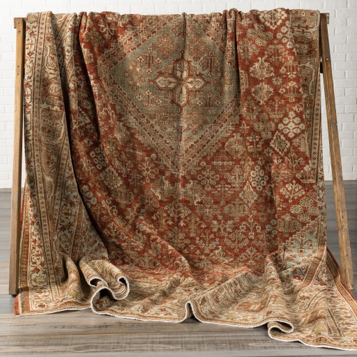 Antique One of a Kind Brown Indoor 10'7" x 13'1" Handmade Rug - Image 1