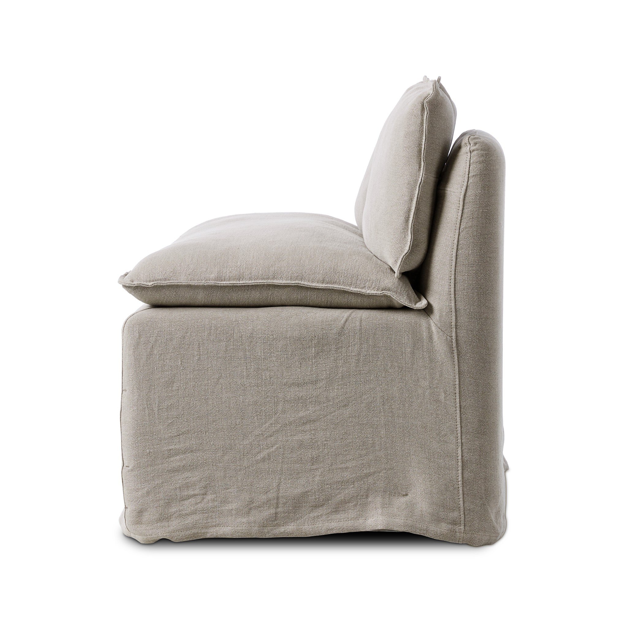 Build Your Own: Andre Slipcover Dining Banquette - Broadway Stone - Image 2