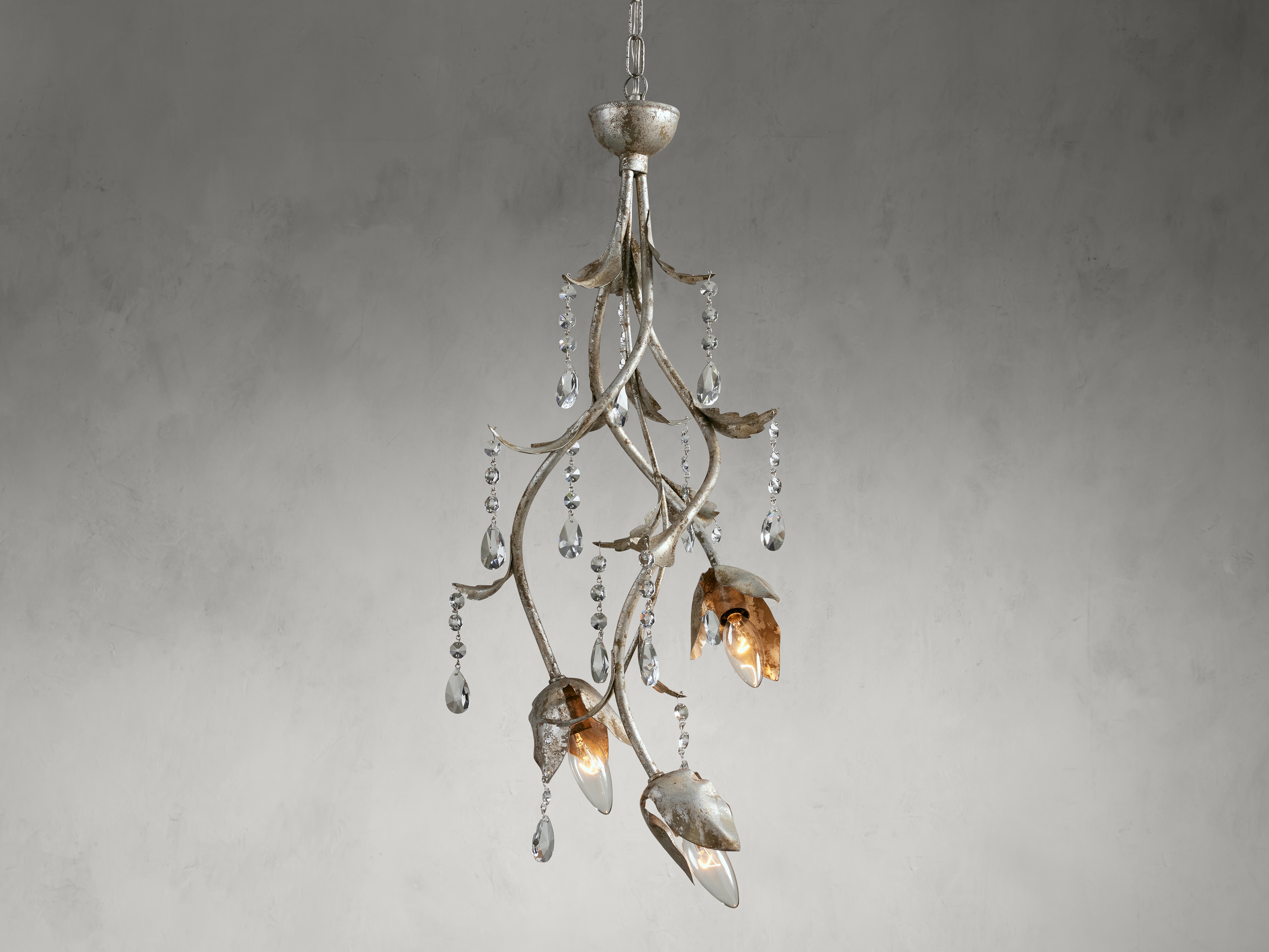 Viticcio Pendant in Glass Silver - Image 0