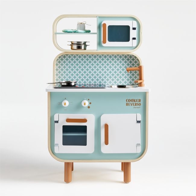 Janod Cooker Reverso Wooden Kids Kitchen Playset - Image 0