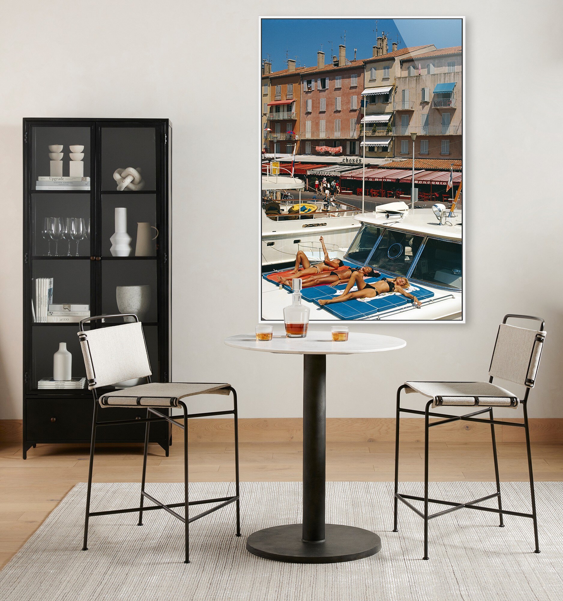 Saint-Tropez by Slim Aarons - White Maple Floater - Image 2