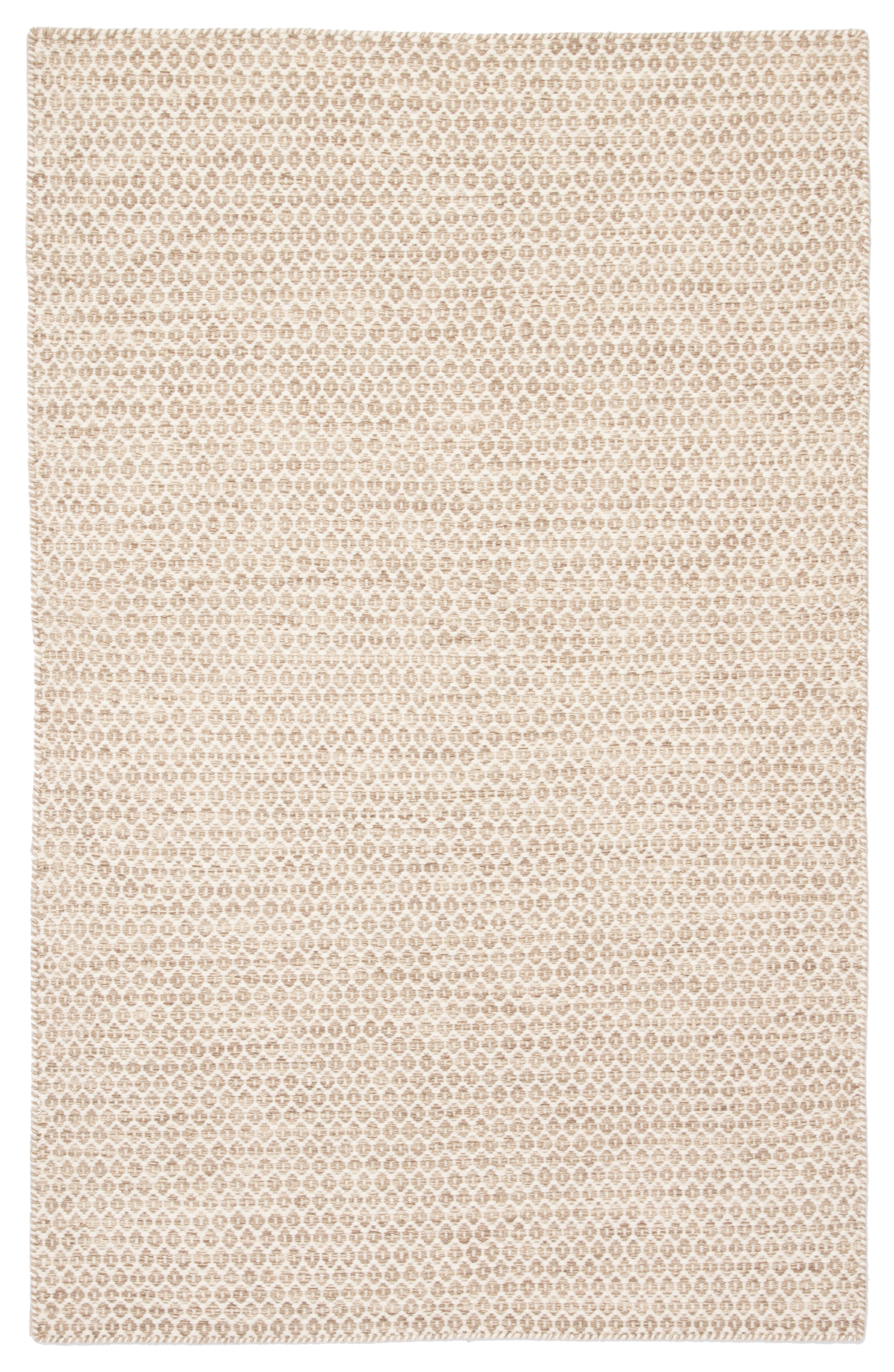 Pompano Handmade Trellis Beige/ Ivory Area Rug (5'X8') - Image 0