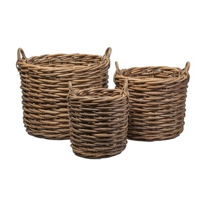 Whole Rattan Basket Set Of 3 - Image 0
