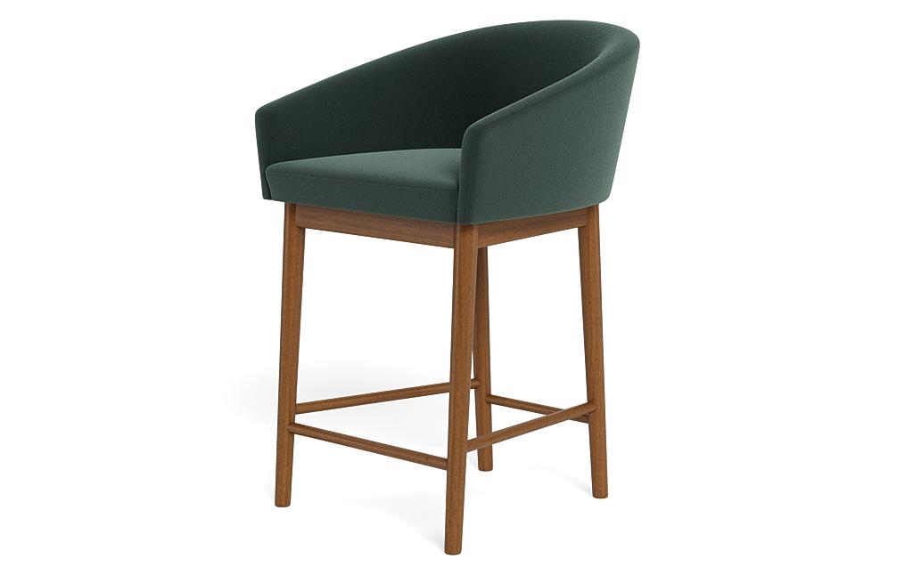 Destin Wood Framed Upholstered Stool - Image 2