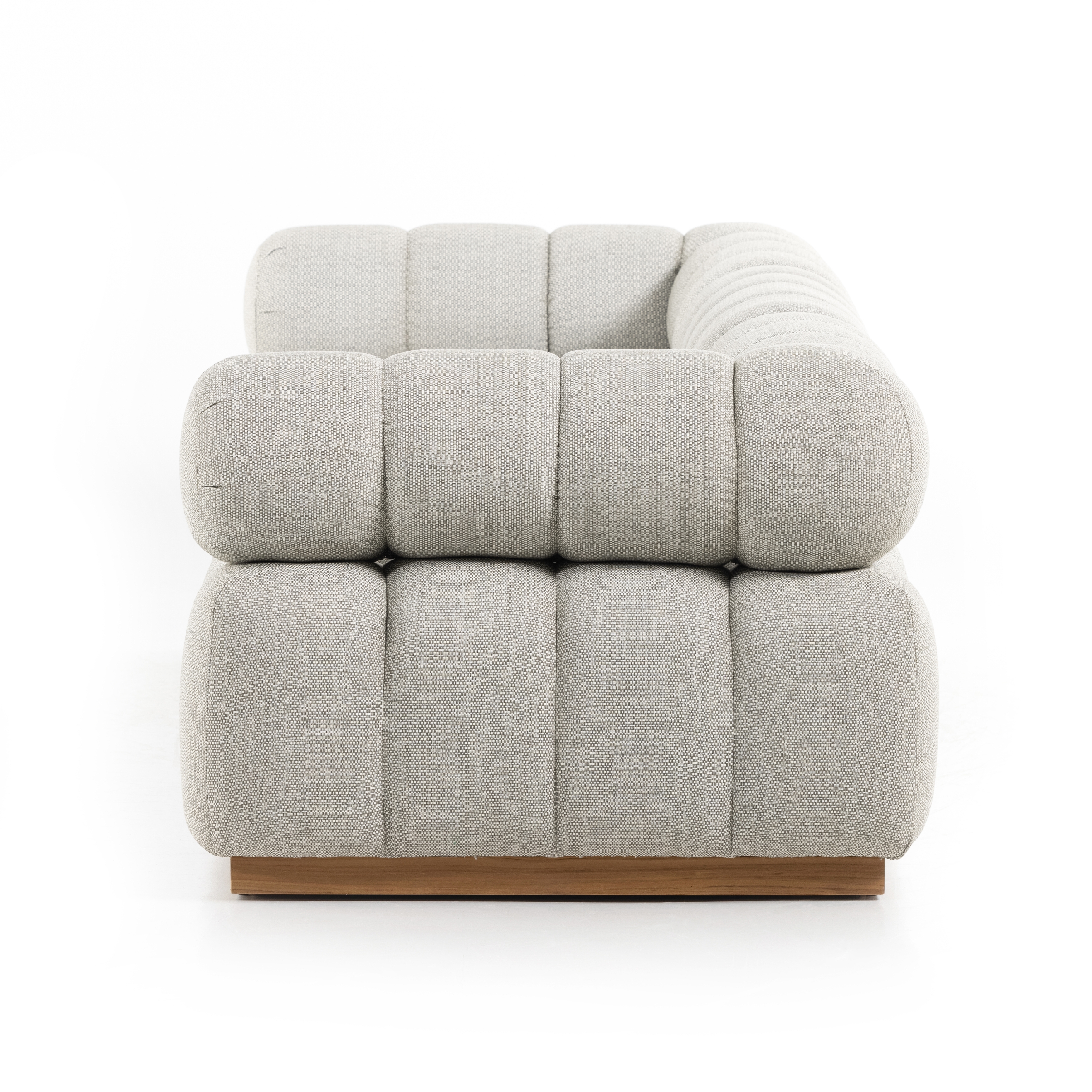 Roma Outdoor 3pc Sectional-Ash - Image 4